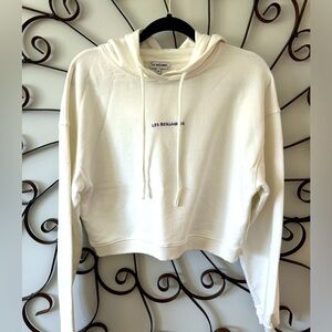 LES BENJAMINS White Hooded Sweatshirt